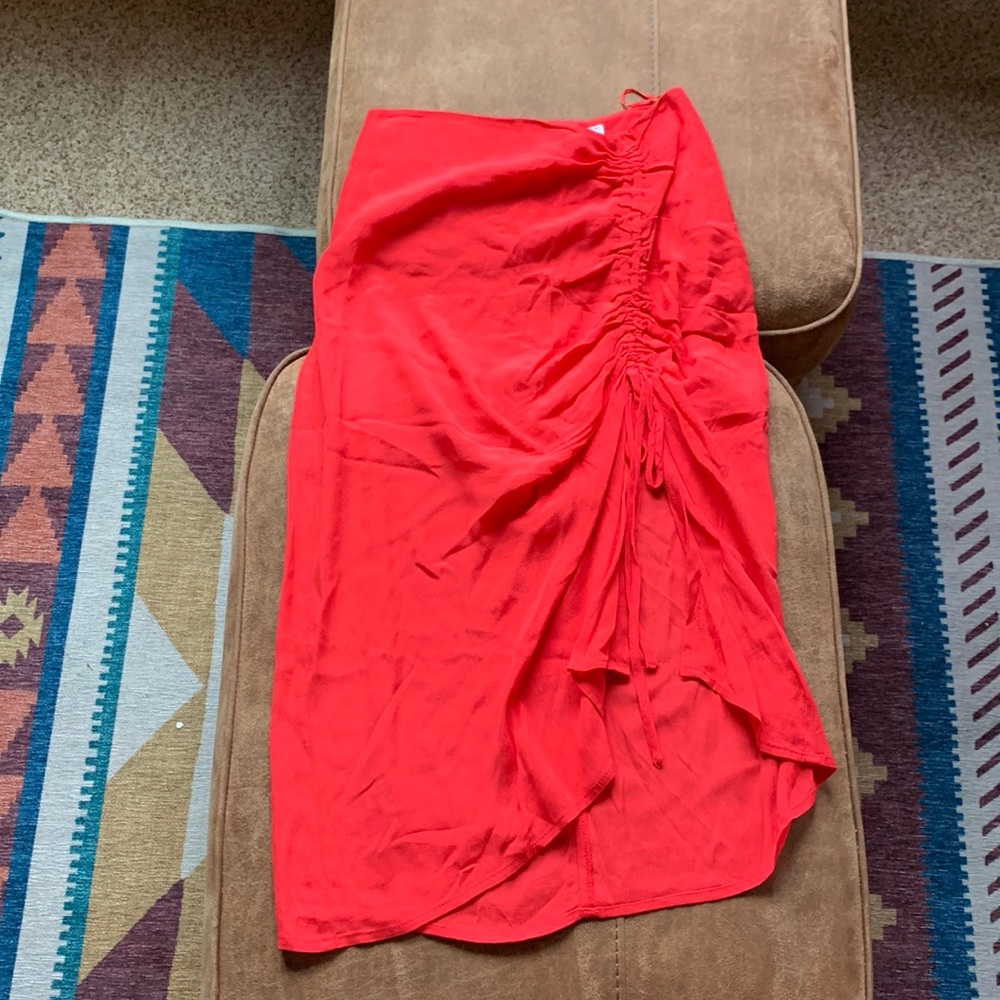 Hot pink-red skirt